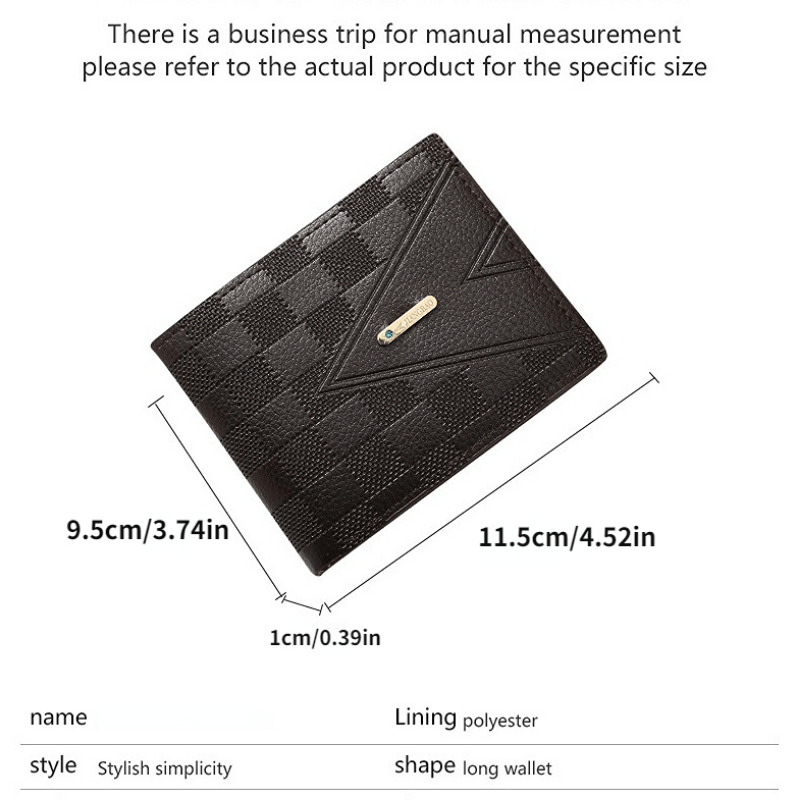 Men's Business Wallet with Card Slots