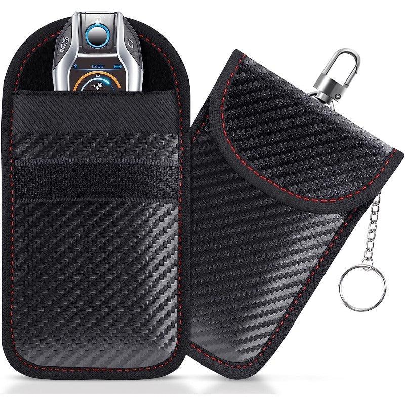 Signal Blocking Car Key Pouch 2 Pack - RFID Blocking Anti Theft Bag