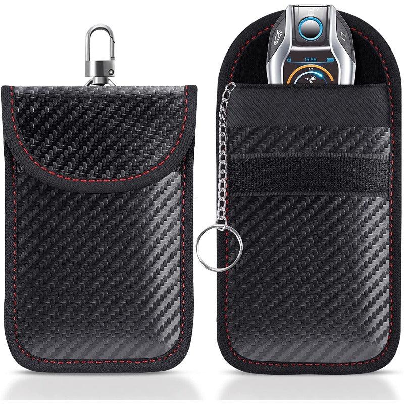 Signal Blocking Car Key Pouch 2 Pack - RFID Blocking Anti Theft Bag