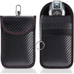 Signal Blocking Car Key Pouch 2 Pack - RFID Blocking Anti Theft Bag