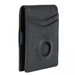Men's Slim Carbon Fiber Bifold Wallet With Integrated Case Holder For Air Tag