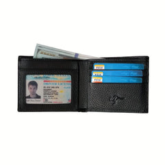 Men's RFID Blocking Leather Money Clip Wallet