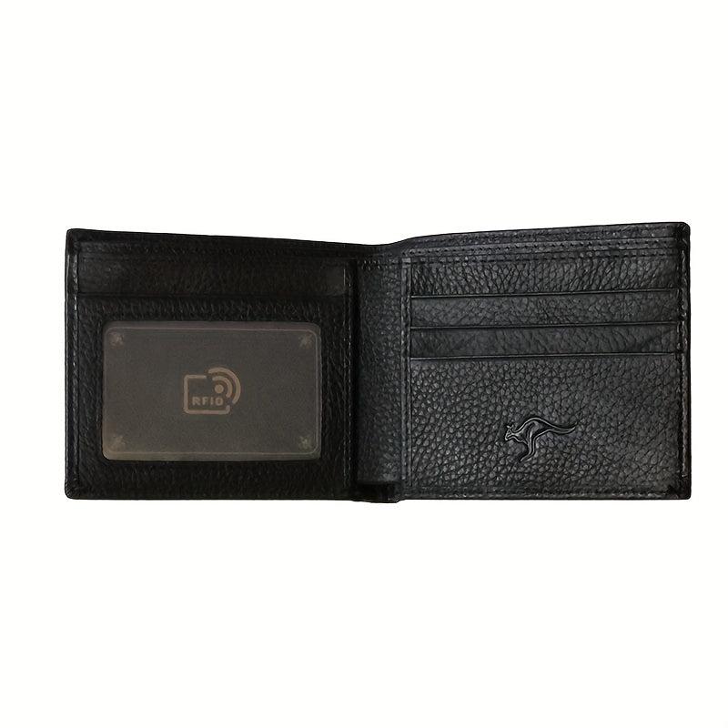 Men's RFID Blocking Leather Money Clip Wallet