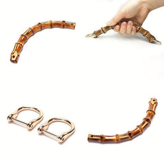 Bamboo Handle Bags Strap for Handbag Replacement DIY