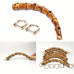 Bamboo Handle Bags Strap for Handbag Replacement DIY