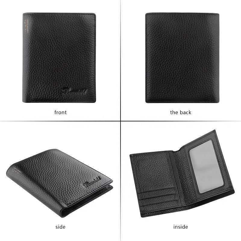 Men's Leather Short Wallet Money Clip Card Coin Pocket Gift
