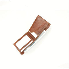 Men's RFID Blocking Bifold Wallet with ID Window