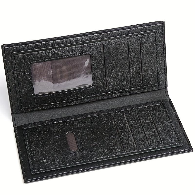 Men's Crocodile Pattern Leather Long Wallet Vintage Card Holder