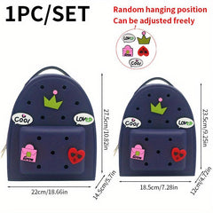 Waterproof Mini Silicone Backpack with Charm for Outdoor Travel