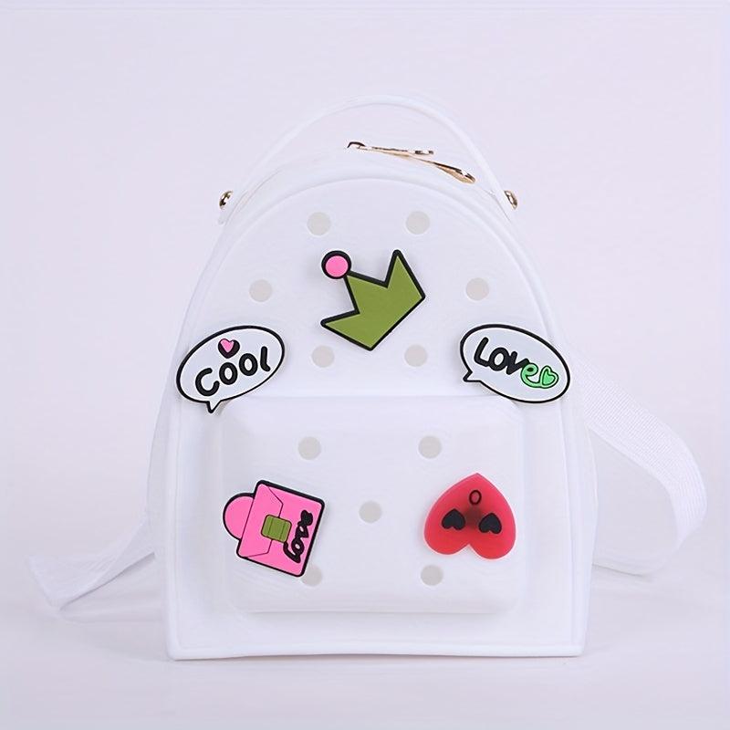 Waterproof Mini Silicone Backpack with Charm for Outdoor Travel