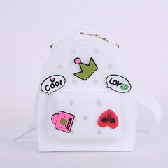 Waterproof Mini Silicone Backpack with Charm for Outdoor Travel