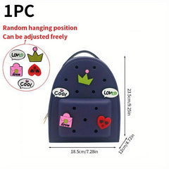 Waterproof Mini Silicone Backpack with Charm for Outdoor Travel