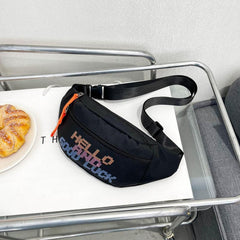 Canvas Crossbody Bag Waist Bag for Outdoor Sports