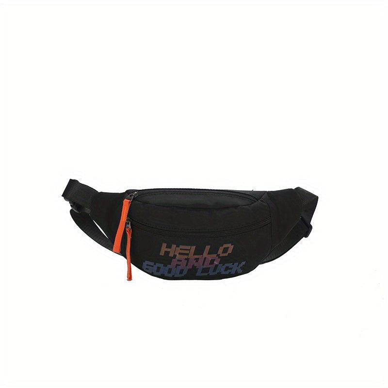 Canvas Crossbody Bag Waist Bag for Outdoor Sports