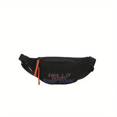 Canvas Crossbody Bag Waist Bag for Outdoor Sports