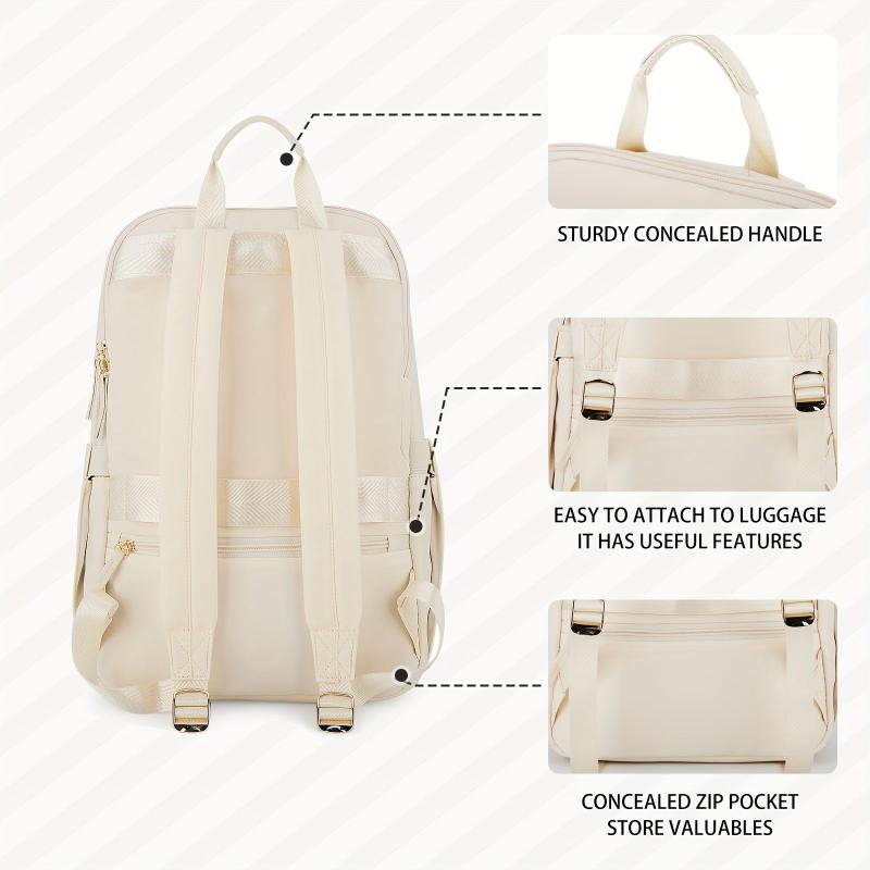 Minimalist Solid School Bag Preppy Book Bag Stylish Laptop Bag