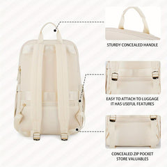 Minimalist Solid School Bag Preppy Book Bag Stylish Laptop Bag