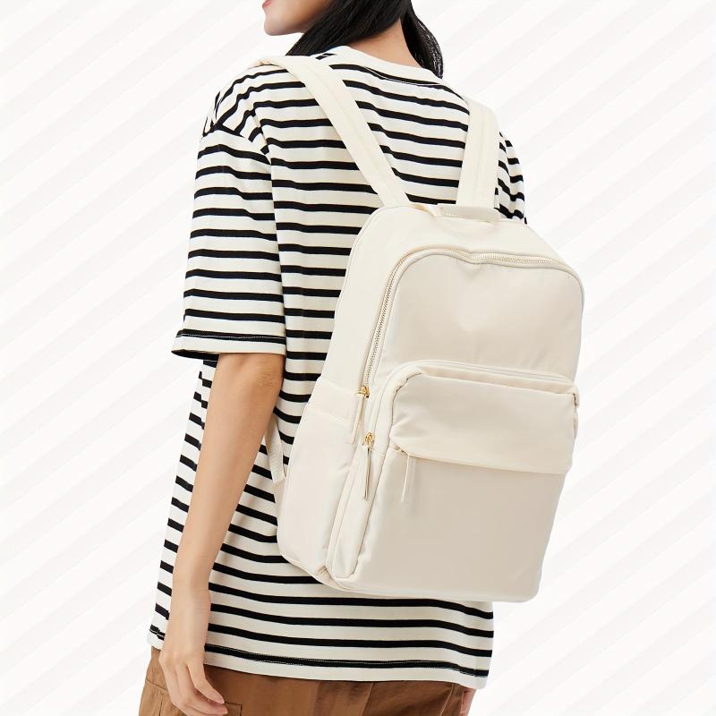 Minimalist Solid School Bag Preppy Book Bag Stylish Laptop Bag