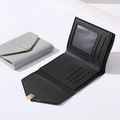 Men's Card Holder Short Wallet Leather Large Capacity Coin Purse
