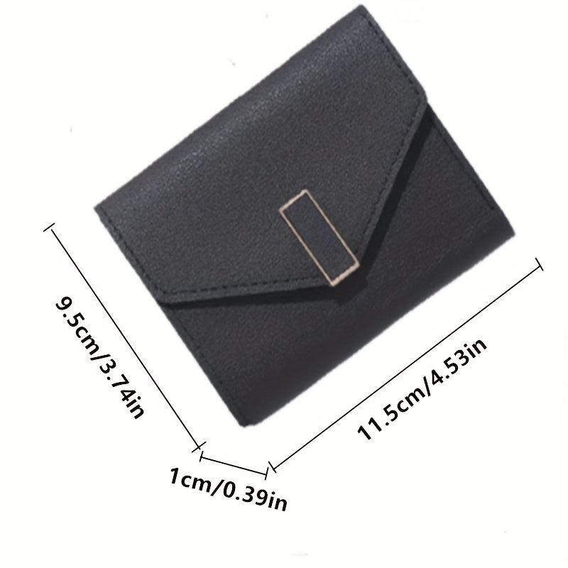 Men's Card Holder Short Wallet Leather Large Capacity Coin Purse