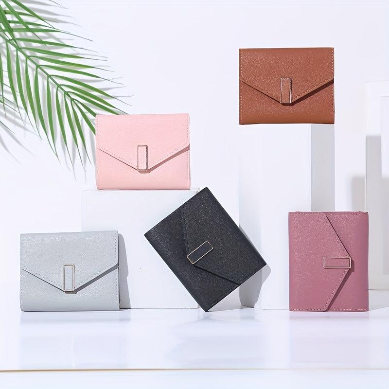 Men's Card Holder Short Wallet Leather Large Capacity Coin Purse