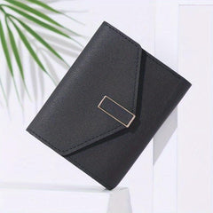 Men's Card Holder Short Wallet Leather Large Capacity Coin Purse