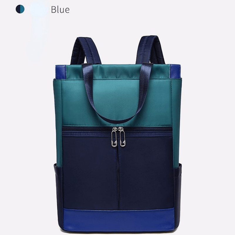 Colorblock Backpack Large Capacity Outdoor Travel Storage Bag