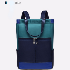 Colorblock Backpack Large Capacity Outdoor Travel Storage Bag