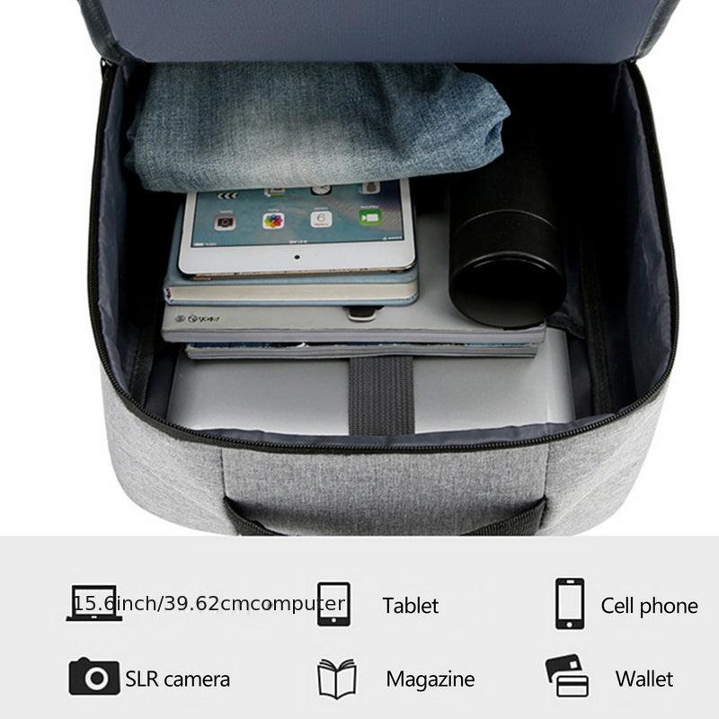 Men's Waterproof Backpack School Laptop Backpack with USB Charging Port