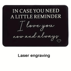 I Love You Always Aluminum Wallet Insert Card - Gift Love Note