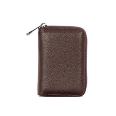 Men's RFID Blocking Zipper Card Holder Short Wallet