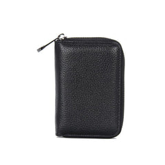 Men's RFID Blocking Zipper Card Holder Short Wallet