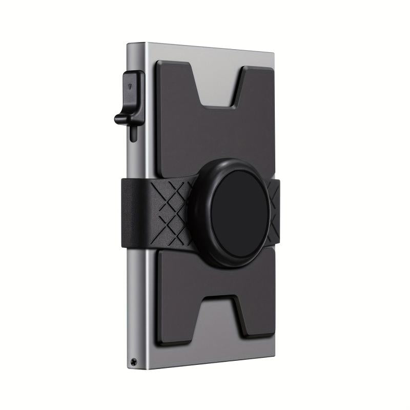 Slim Card Holder Wallet Aluminum Alloy Pop Up Card Case RFID Blocking