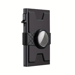 Slim Card Holder Wallet Aluminum Alloy Pop Up Card Case RFID Blocking