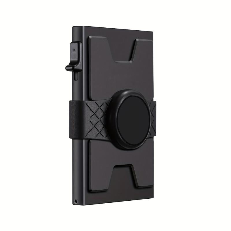 Slim Card Holder Wallet Aluminum Alloy Pop Up Card Case RFID Blocking