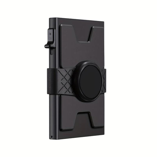 Slim Card Holder Wallet Aluminum Alloy Pop Up Card Case RFID Blocking