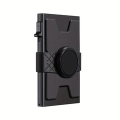 Slim Card Holder Wallet Aluminum Alloy Pop Up Card Case RFID Blocking