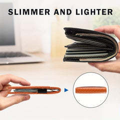 Men's Wallet Money Clip Slim Minimalist Leather Card Holder Wallets