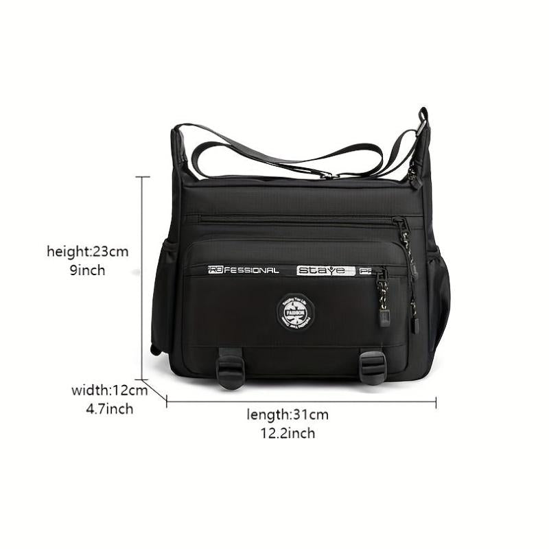 Multifunctional Men's Sling Bag Messenger Bag Large Capacity Single Shoulder Bag