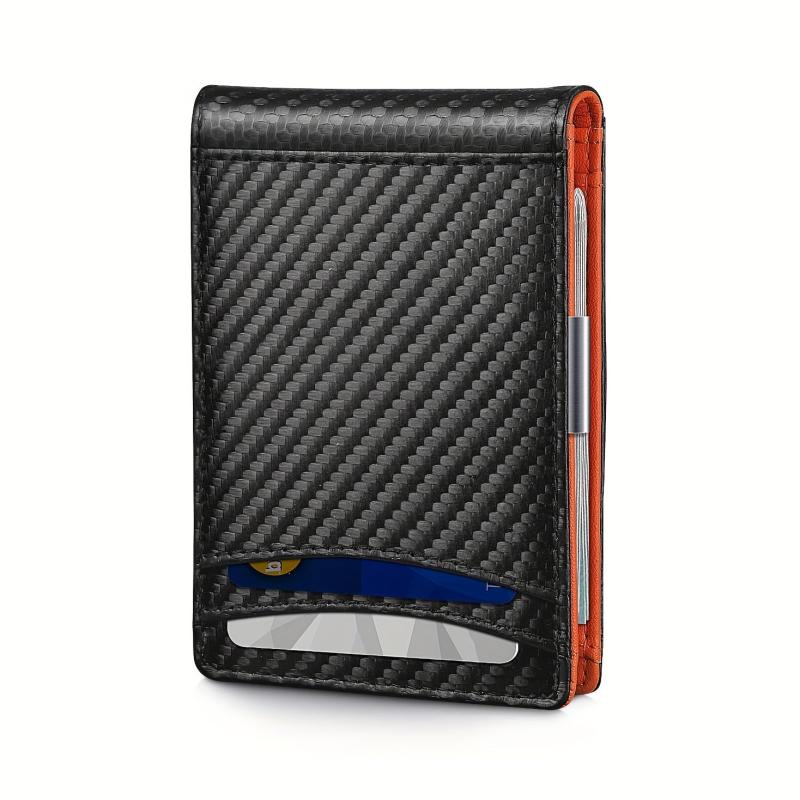 Minimalist Carbon Fiber Wallet Card Holder RFID Blocking Wallet