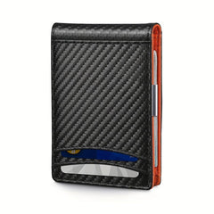 Minimalist Carbon Fiber Wallet Card Holder RFID Blocking Wallet