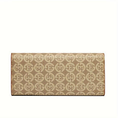 Vintage Print Clutch Wallet PU Leather Womens Purse & Card Holder