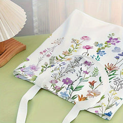 Flower Pattern Casual Tote Bag - Reusable Backpack Handbag