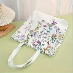 Flower Pattern Casual Tote Bag - Reusable Backpack Handbag