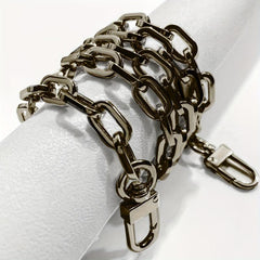 Metal Purse Chain Strap 9mm Thick O Ring Crossbody Bag Chain Replacement