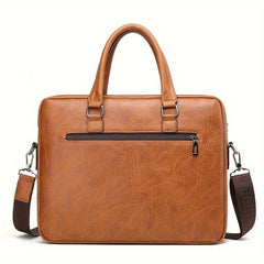 Retro Large Capacity Business Handbag Briefcase