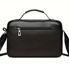 Men's Faux Leather Crossbody Bag Adjustable Strap Travel Everyday Use