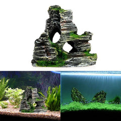Realistic Mountain Hiding Cave Decoration for Aquarium