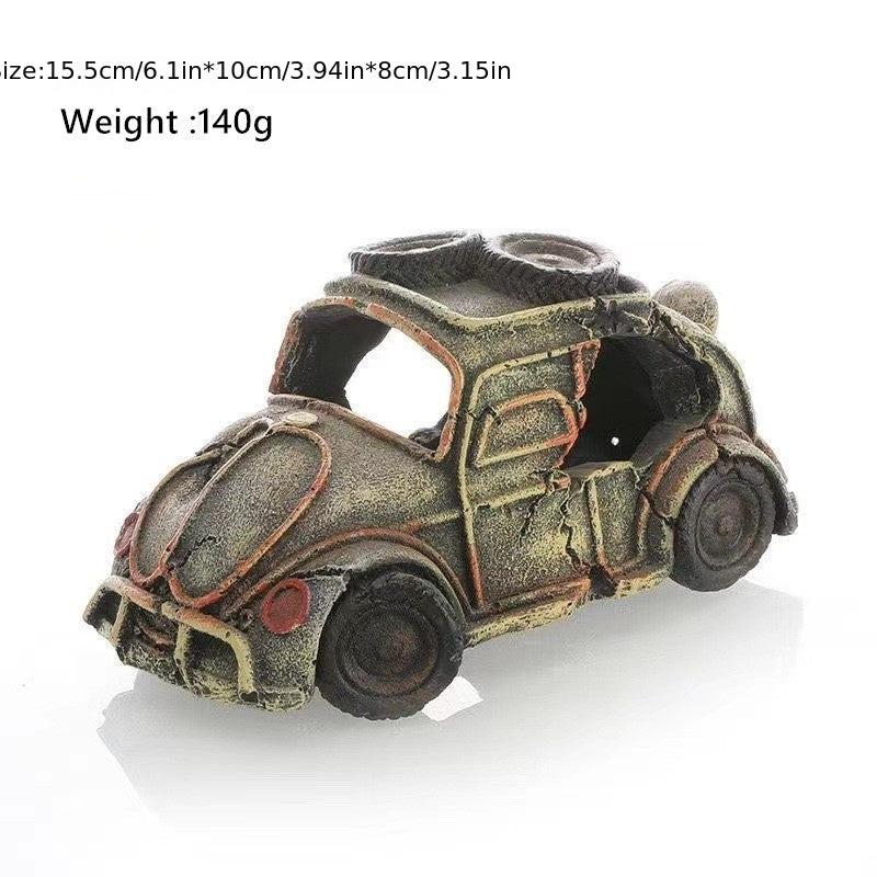 Resin Car Aquarium Decoration Hideouts Stone