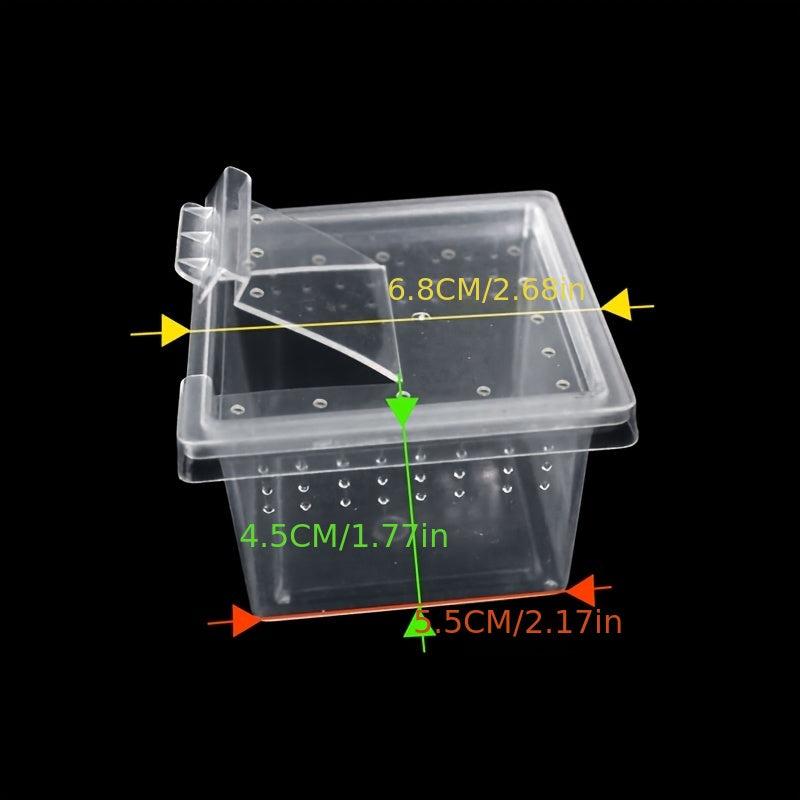 5pcs Plastic Breeding Box for Small Reptiles Insects